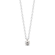 Collier Femme - Argent 925 - Oxyde de zirconium - Longueur : 45 cm