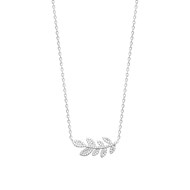 Collier Femme - Argent 925 - Oxyde de zirconium - Longueur : 45 cm