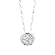 Collier Femme - Argent 925 - Oxyde de zirconium - Longueur : 45 cm