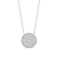 Collier Femme - Argent 925 - Oxyde de zirconium - Longueur : 45 cm