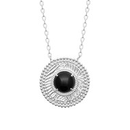 Collier Femme - Argent 925 - Agate - Longueur : 45 cm