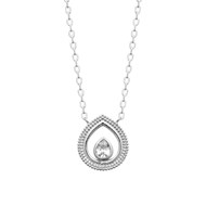 Collier Femme - Argent 925 - Oxyde de zirconium - Longueur : 45 cm