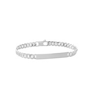 Gourmette Homme - Argent 925 - Chaîne gourmette - Largeur : 5 mm - Longueur : 18 cm