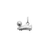 Pendentif Homme - Argent 925 - chaussure et ballon de foot