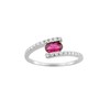 Bague femme - Oxyde de zirconium - Argent 925 - vue V1