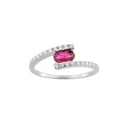 Bague femme - Oxyde de zirconium - Argent 925