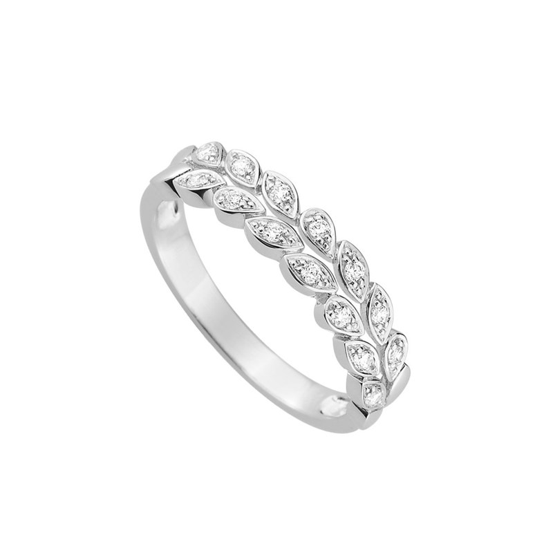 Bague femme - Oxyde de zirconium - Argent 925 - vue 2