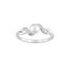 Bague perle femme - Oxyde de zirconium - Argent 925 - vue V1