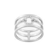 Bague femme - Oxyde de zirconium - Argent 925