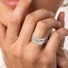 Bague femme - Oxyde de zirconium - Argent 925 - vue V3