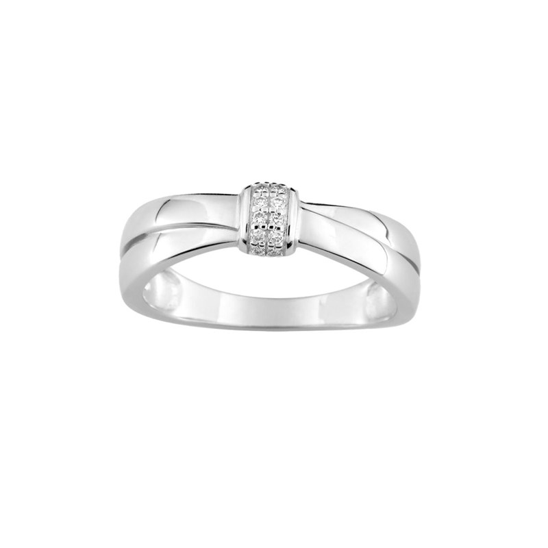 Bague femme - Oxyde de zirconium - Argent 925