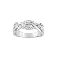 Bague femme - Oxyde de zirconium - Argent 925