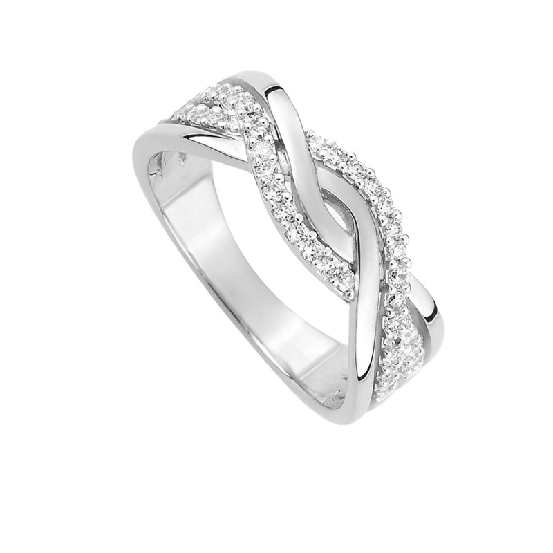 Bague femme - Oxyde de zirconium - Argent 925 - vue 2