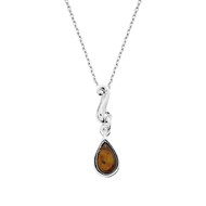 Collier Femme - Ambre - Argent 925 - Longueur : 42 cm