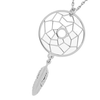 Damesketting - Zilver 925 - Lengte: 42 cm