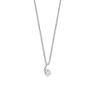 Collier Femme - Oxyde de zirconium - Argent 925 - Longueur : 42 cm