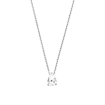 Vrouwenketting - Zirkoniumoxide - Zilver 925 - Lengte: 42 cm