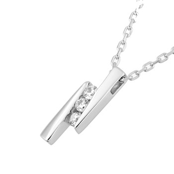 Vrouwenketting - Zirkoniumoxide - Zilver 925 - Lengte: 42 cm