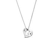 Collier Femme Coeur - Oxyde de zirconium - Argent 925 - Longueur : 42 cm