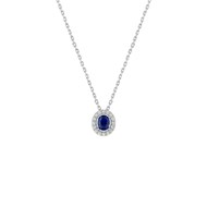 Collier Femme - Oxyde de zirconium - Argent 925 - Longueur : 42 cm