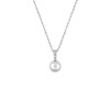 Collier Femme - Oxyde de zirconium - Argent 925 - Longueur : 42 cm - vue V1