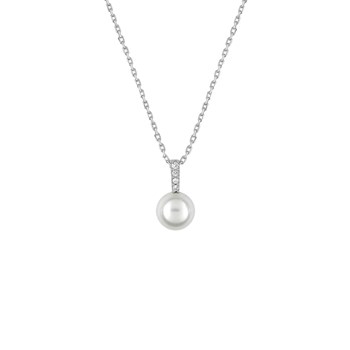 Vrouwenketting - Zirkoniumoxide - Zilver 925 - Lengte: 42 cm