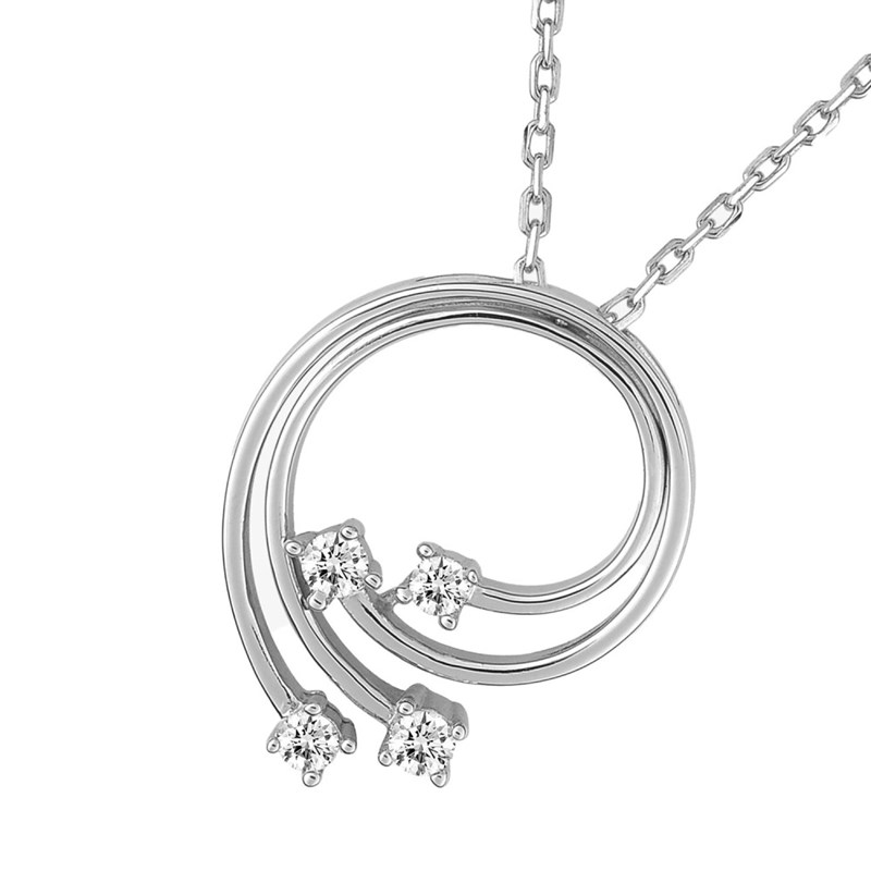 Collier Femme - Oxyde de zirconium - Argent 925 - Longueur : 42 cm - vue 2