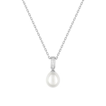 Vrouwenketting - Zirkoniumoxide - Zilver 925 - Lengte: 42 cm