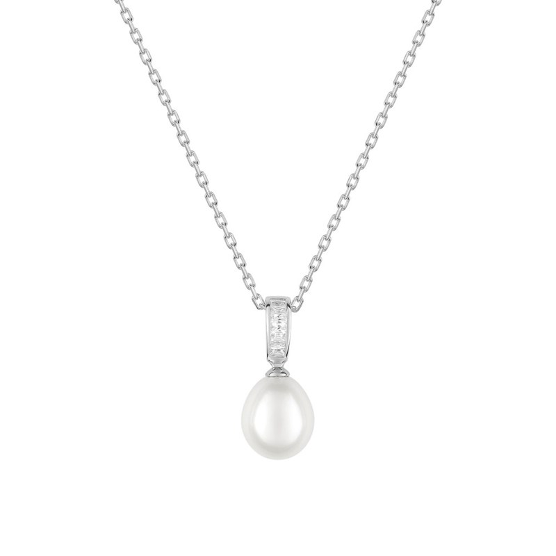 Collier Femme - Oxyde de zirconium - Argent 925 - Longueur : 42 cm