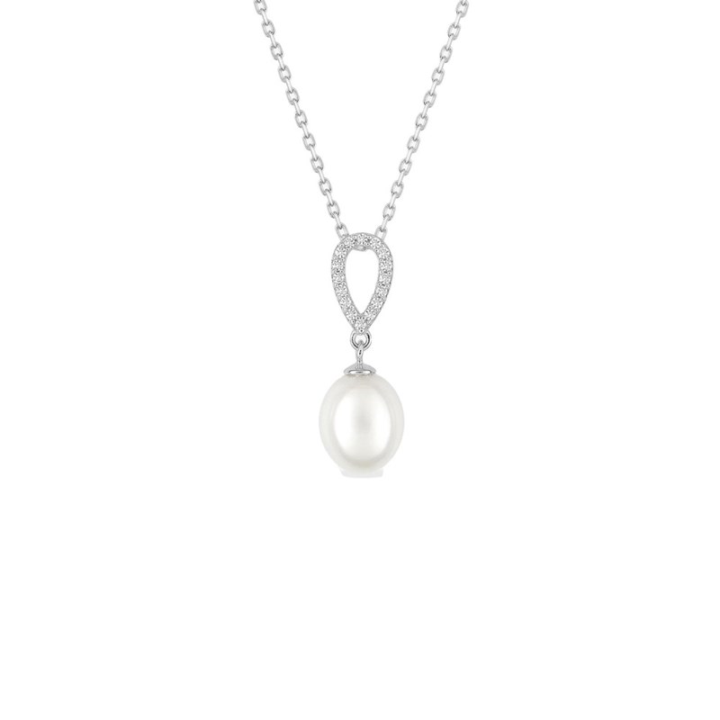 Collier Femme - Oxyde de zirconium - Argent 925 - Longueur : 42 cm