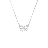 Collier Femme - Argent 925 - Longueur : 42 cm - Papillon