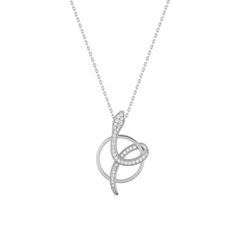 Women's necklace - Zirconium oxide - Silver 925 - Length: 42 cm