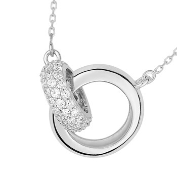 Women's necklace - Zirconium oxide - Silver 925 - Length: 42 cm