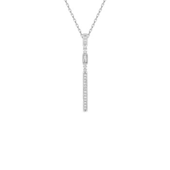 Women's necklace - Zirconium oxide - Silver 925 - Length: 42 cm