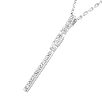 Women's necklace - Zirconium oxide - Silver 925 - Length: 42 cm