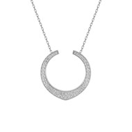 Collier Femme - Oxyde de zirconium - Argent 925 - Longueur : 42 cm