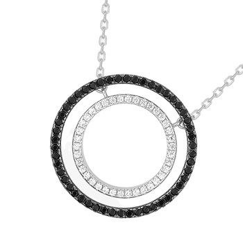 Women's necklace - Zirconium oxide - Silver 925 - Length: 42 cm