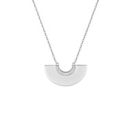 Collier Femme - Oxyde de zirconium - Argent 925 - Longueur : 42 cm