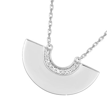 Women's necklace - Zirconium oxide - Silver 925 - Length: 42 cm