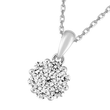 Women's necklace - Zirconium oxide - Silver 925 - Length: 42 cm