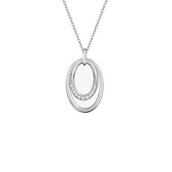 Collier Femme - Oxyde de zirconium - Argent 925 - Longueur : 42 cm
