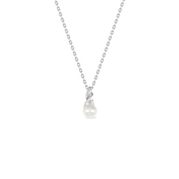 Vrouwenketting - Zirkoniumoxide - Zilver 925 - Lengte: 42 cm