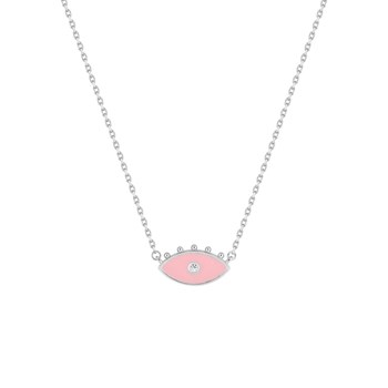 Vrouwenketting - Zirkoniumoxide - Zilver 925 - Lengte: 42 cm