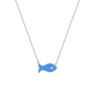 Collier Femme - Oxyde de zirconium - Argent 925 - Longueur : 42 cm