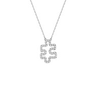 Collier Femme - Oxyde de zirconium - Argent 925 - Longueur : 42 cm