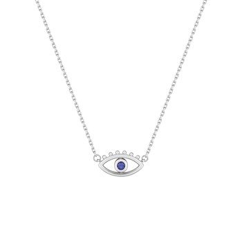 Vrouwenketting - Zirkoniumoxide - Zilver 925 - Lengte: 42 cm