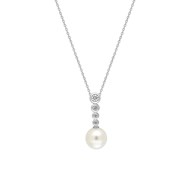 Collier Femme - Oxyde de zirconium - Argent 925 - Longueur : 42 cm