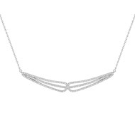 Collier Femme - Oxyde de zirconium - Argent 925 - Longueur : 42 cm