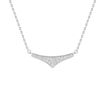 Vrouwenketting - Zirkoniumoxide - Zilver 925 - Lengte: 42 cm