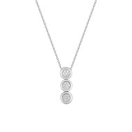 Collier Femme - Oxyde de zirconium - Argent 925 - Longueur : 42 cm